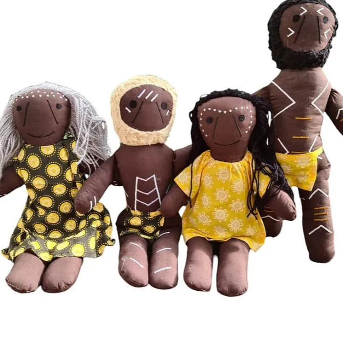 aboriginal_dolls__set_of__1.webp Aboriginal Dolls - Set of Four - Imaginative Play Toys