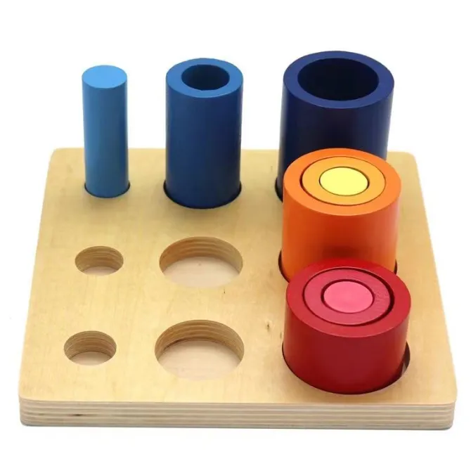 best_wooden_montessori_th_2.webp Best Wooden Montessori Three Cylindrical Ladder - Fine motor skills toys