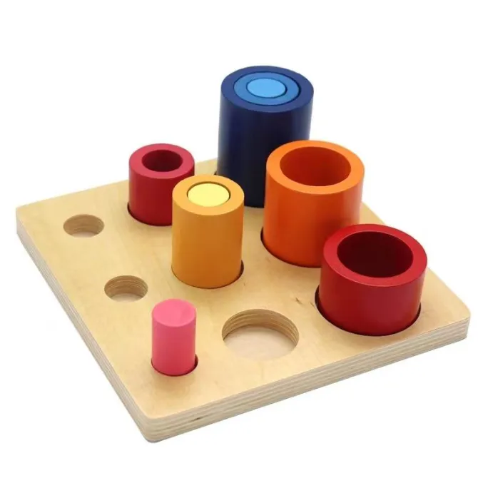 best_wooden_montessori_th_3.webp Best Wooden Montessori Three Cylindrical Ladder - Fine motor skills toys