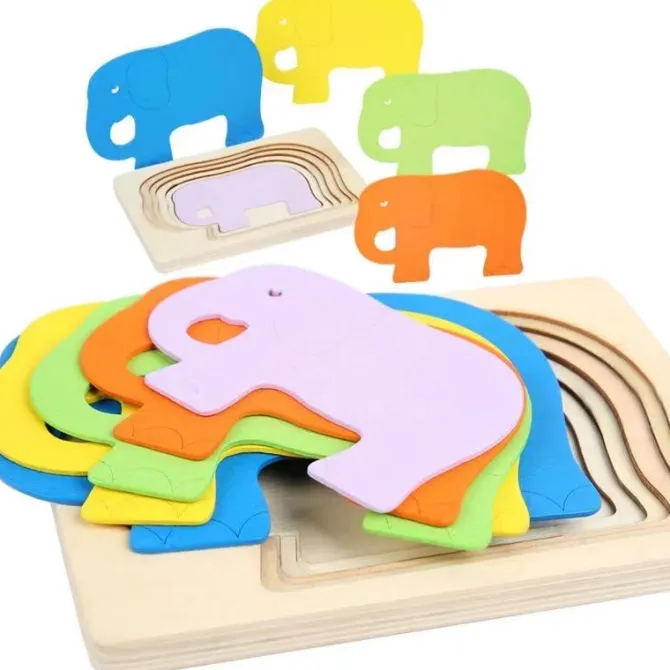 d_multilayer_wood_puzzle__1.webp 3D Multilayer Wood Puzzle Elephant/Duck/Whale/Fish - Montessori Puzzles