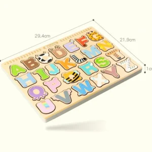 Goryeo Baby alphabet wood puzzle - Best alphabet learning toys