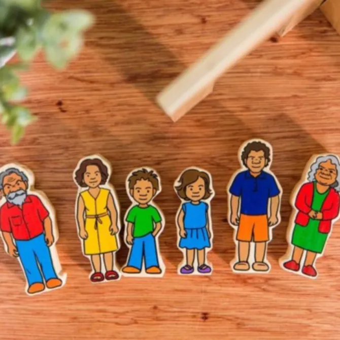 indigenous_family___woode_1.webp Indigenous Family - 6 Wooden People- Open Ended Learning Toys
