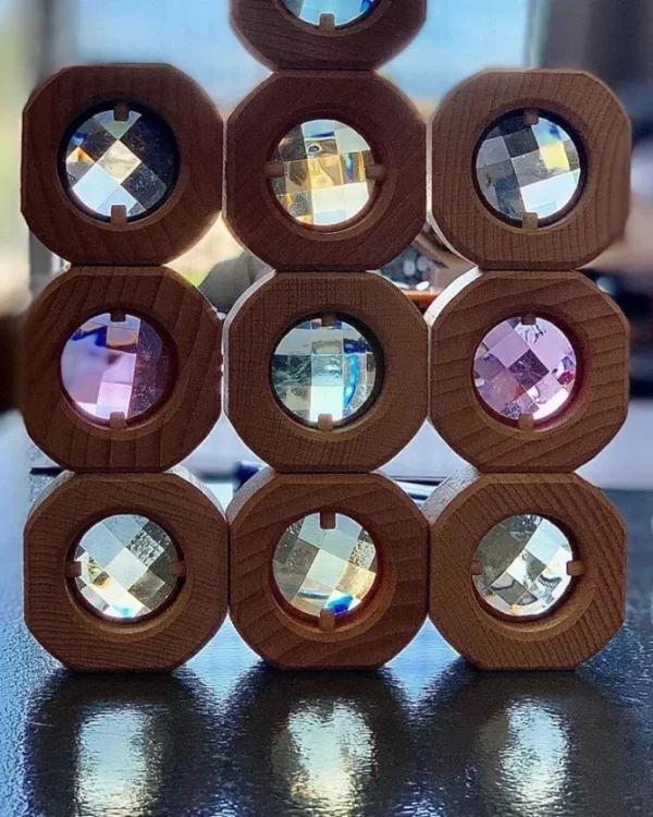 Large Gem Blocks - Set of 15 Open ended wooden toys