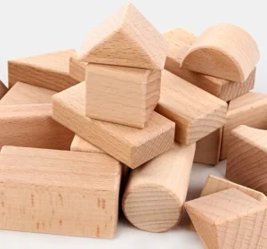 Log Blocks with Wooden Box - Open ended wooden toys