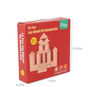 Log Blocks with Wooden Box - Open ended wooden toys