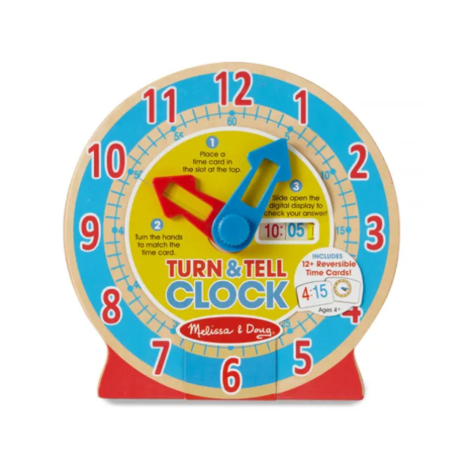 melissa_doug__turn__tell__0.webp Melissa& Doug - TURN & TELL CLOCK Mathematics toys