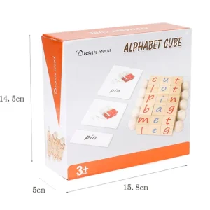 Montessori CVC words Reading Block and Cards Set - Montessori Educational Toys