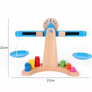 Montessori Wooden Balance Beam Scale Kids Balance Game - Best Montessori Toys