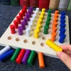 Montessori Wooden Cylinder Socket Blocks-Best montessori toys