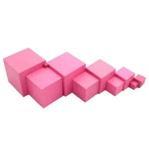 Montessori Wooden Pink Tower Family Style - Best montessori toys