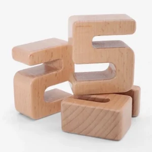 Onshine Wooden Educational Number Blocks- Open ended wooden toys