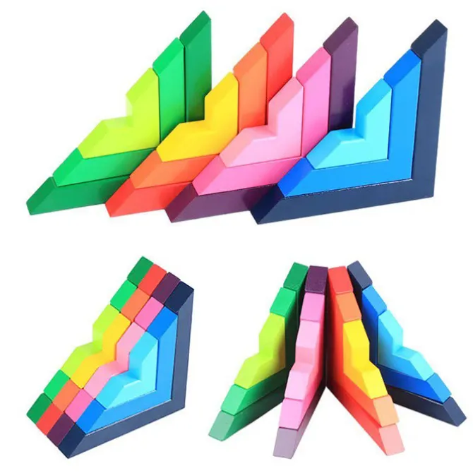 pcs_rainbow_blocks_wooden_2.webp 12pcs Rainbow Blocks Wooden Colorful Angle blocks - Open Ended Toys