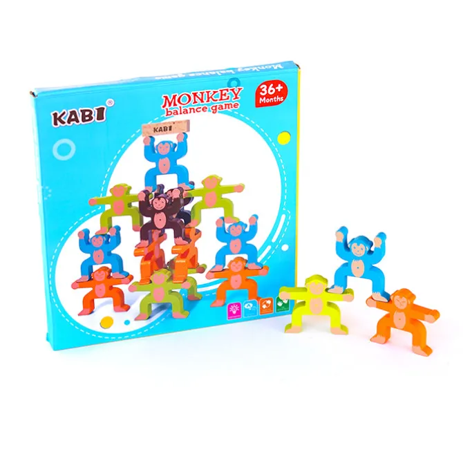 pcs_wooden_stacking_toys__1.webp 16pcs Wooden Stacking Toys Rainbow Monkey Balance Game- Fine motor skills toys