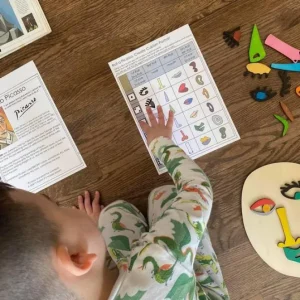 Picasso-style Montessori Face Puzzle-Speech therapy toys