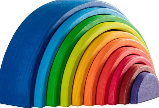 piece_rainbow_wooden_sta_1.webp 10 Piece Rainbow Wooden Stacking Toy Sunset- Open ended wooden toys