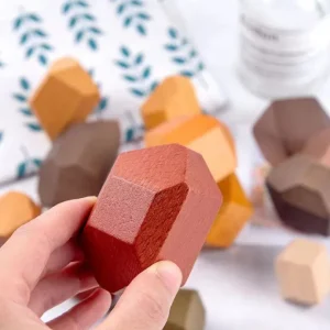 12 Pieces Jumbo Wooden Nature Balance Blocks- Open ended wooden toys