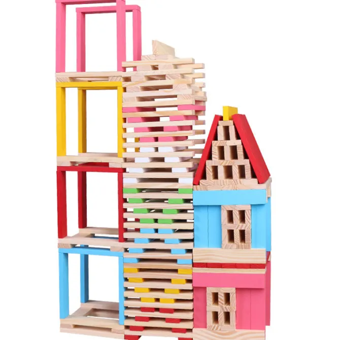 pieces_wooden_stem_build_1.webp 150 Pieces Wooden STEM Building Blocks - Best Open Ended Wooden Toys