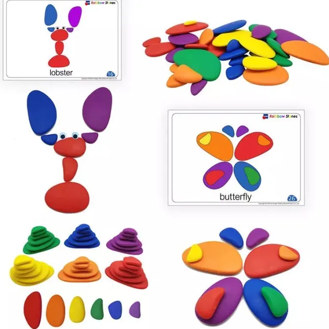 rainbow_pebbles_activity__6.webp Rainbow Pebbles activity set with Cards - Open Ended Play Toys