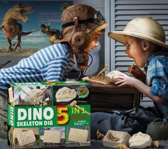 stem_kids_dig_kit_pirate__4.webp STEM Kids Dig Kit Pirate Treasure Dig / DINO Skeleton Dig 5 in 1- Fine motor skills toys