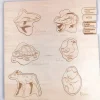 Wooden 3 Layers Animals Puzzle - Open Ended Wooden Toys