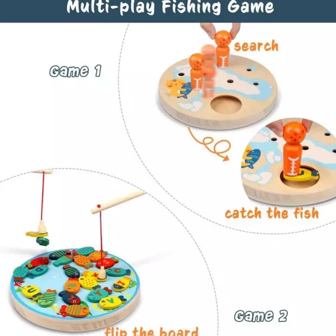 wooden_alphabet_magnetic__4.webp Wooden Alphabet Magnetic Fishing Game - Fine Motor Toys For Children