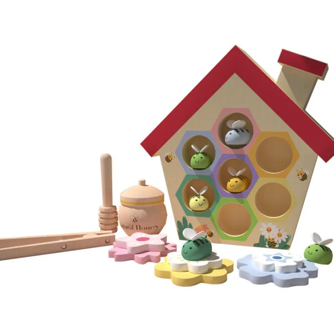 wooden_bee_hive_play_set__1.webp Wooden Bee Hive Play Set - Best Wooden Learning Toys