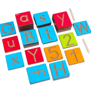 Wooden Colourful Tracing Boards - Best Alphabet and Number Learning Toys