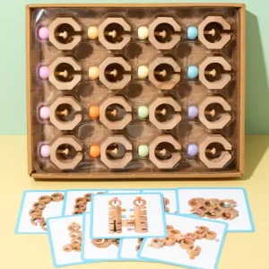 Wooden Creative Game with Cards - Open Ended Play Toys