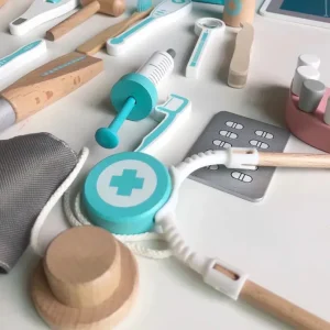 Wooden Doctor on Call Play set - Open Ended Play Toys