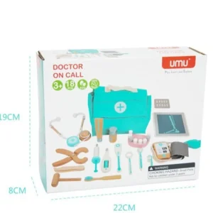 Wooden Doctor on Call Play set - Open Ended Play Toys