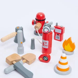 Wooden Fire Fight Play Set - Open Ended Play Toys