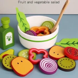 Wooden Fruit and Vegetable Salad Game - Open Ended Toys