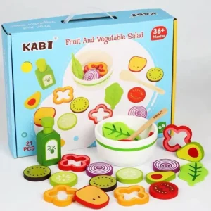 Wooden Fruit and Vegetable Salad Game - Open Ended Toys