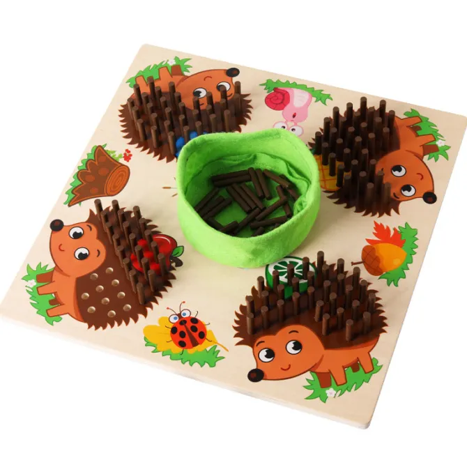 wooden_hedgehog_game__fin_2.webp Wooden Hedgehog Game - Fine Motor Skills Toys