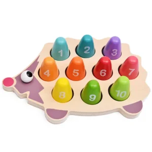 Wooden Hedgehog Number Learning - Mathematics toys