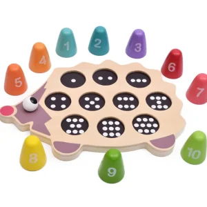 Wooden Hedgehog Number Learning - Mathematics toys