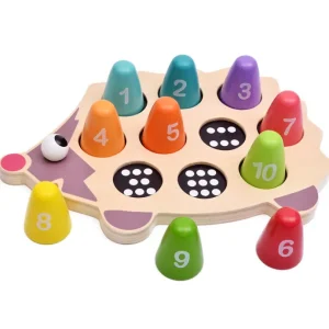 Wooden Hedgehog Number Learning - Mathematics toys