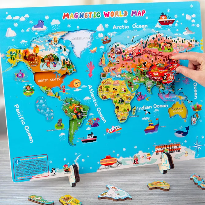 wooden_magnetic_world_map_0.webp Wooden Magnetic World Map Puzzle- Mathematics toys