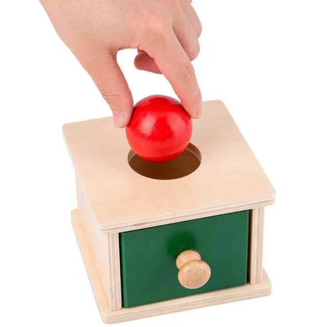 wooden_montessori_imbucar_1.webp Wooden Montessori Imbucare Box (Coin and Ball)- Best montessori toys