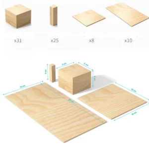 Wooden Nature Create Building blocks - Open Ended Wooden Toys