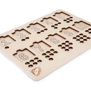 Wooden Number & Peg Matching Board-Mathematics toys