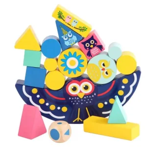 Wooden Owl Balance Game - Fine motor skills toys