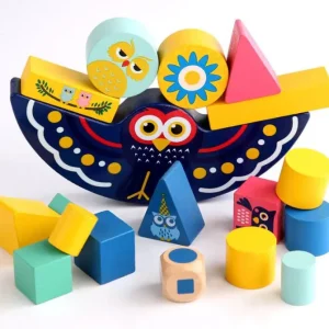 Wooden Owl Balance Game - Fine motor skills toys