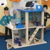 Wooden Police Station Role Play Game - Open Ended Play Toy
