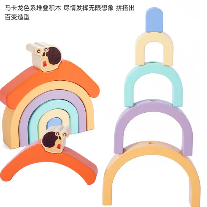 wooden_rainbow_snail_trac_3.webp Wooden Rainbow Snail Tractor- Fine motor skills toys