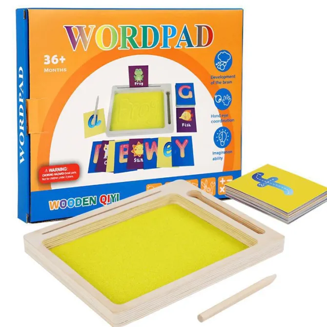 wooden_sand_tray_wordpad__1.webp Wooden Sand Tray Wordpad - Best Fine Motor Skills