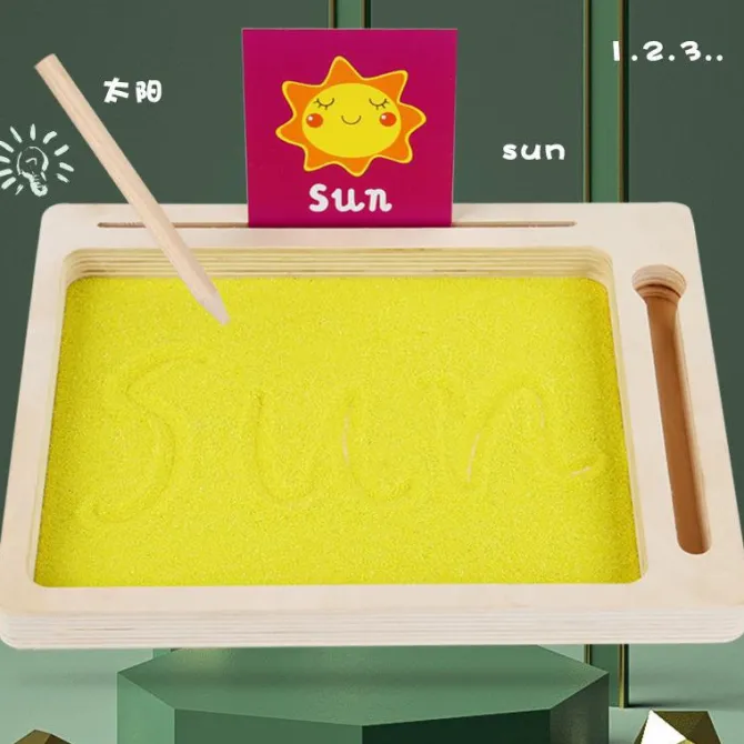 wooden_sand_tray_wordpad__2.webp Wooden Sand Tray Wordpad - Best Fine Motor Skills