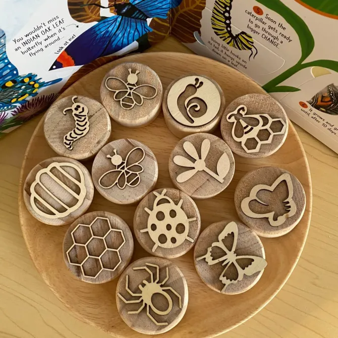 wooden_stamps_insect_set__0.webp Wooden Stamps Insect Set - Open Ended Wooden Toys