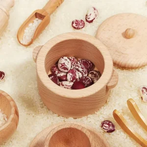 Wooden Tea and Utensil Set - Fine motor skills toys